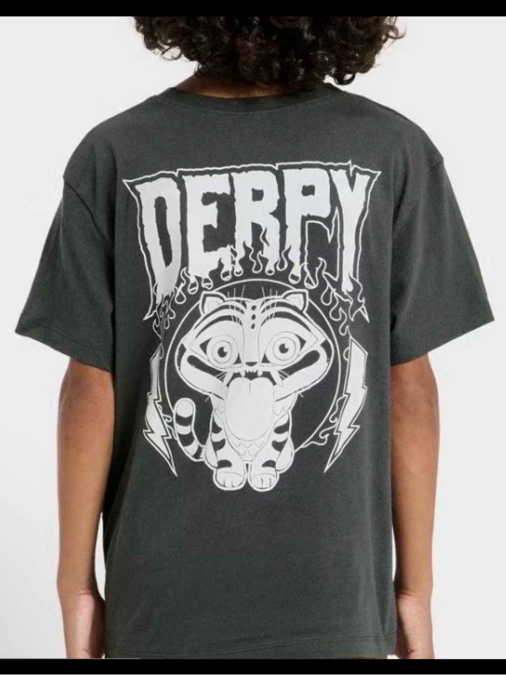 Netflix Official K-Pop Demon Hunters Derpy Kid’s T- Shirt Size Large NWT